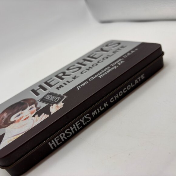 Vintage Hershey's Milk Chocolate Retro Flat Rectangular Collectible Tin - Picture 4 of 16